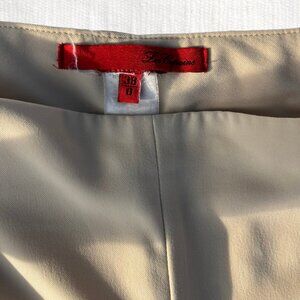 Les Copains Beige Tailored Wide-Leg Trousers, Size 0